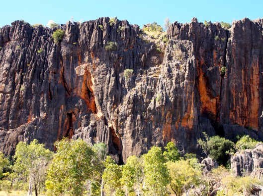 Windjana gorge.  Beautiful cliffs....