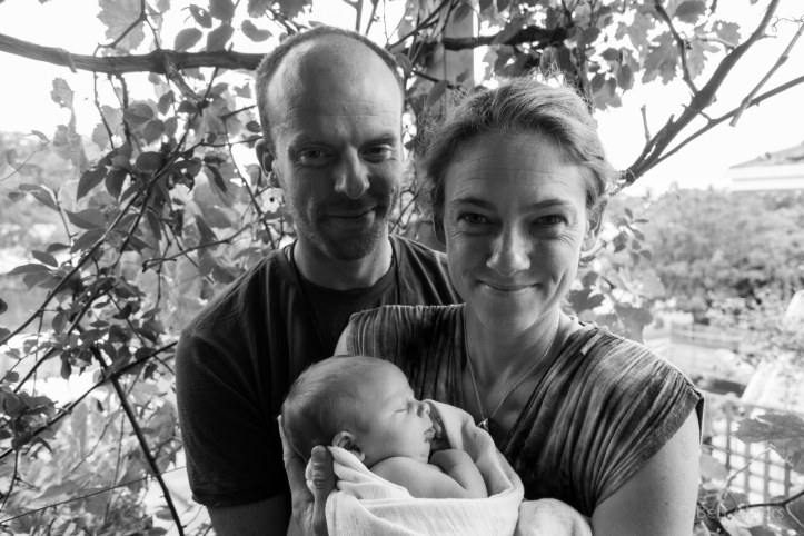 The family back at home