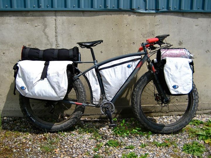 Scott's bike fully loaded - the amazing thing is that he's got all this in a standard Qantas bike box! (Photo: Scott Felter