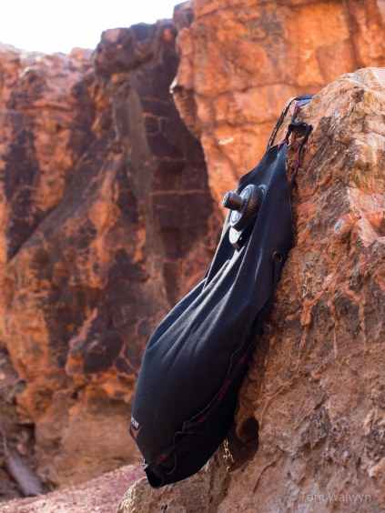 We both carried a number of MSR Dromedary water bags - bombproof and well worth the extra weight over the drom-lites or similar bags