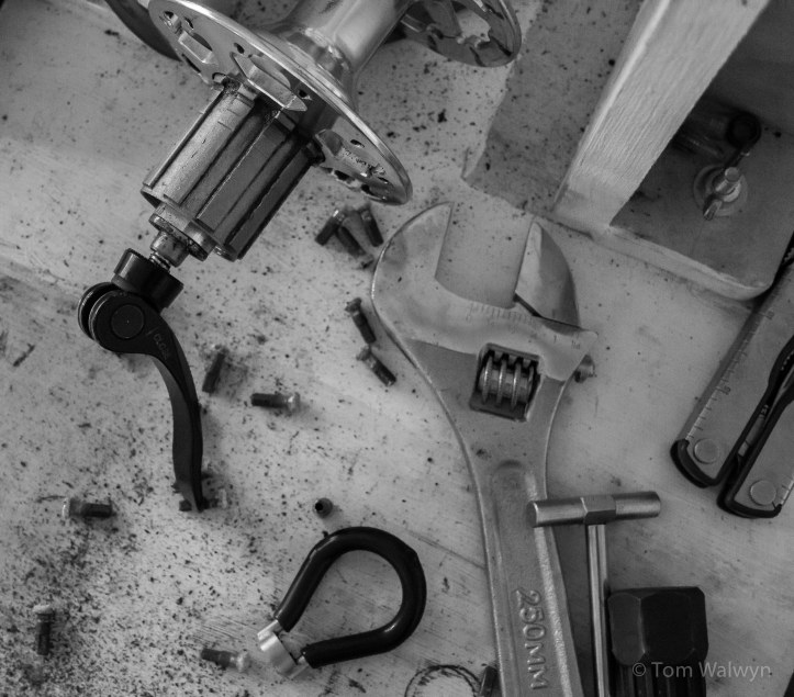 a sprinkling of loosened grime