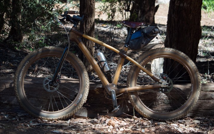 The 'fat' version with Marge Lite rims and Husker Du 26x4.0" tyres. No room for anything wider at the rear.