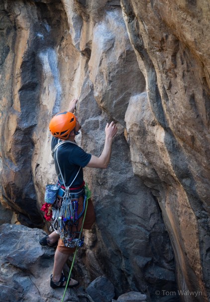 Pete got 'sandbagged'.  In this case unintentionally (by me), but I bear no responsibility for his and Dan's inability to stay on route the second time they tried Dan's chosen climb as they had the guidebook that time and I wasn't even there...  