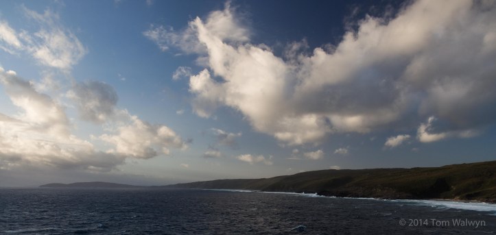 The day brightens for periods only.  Getting here is a sandy slog with a climbing rack-laden pack, or an adventurous 4WD.  