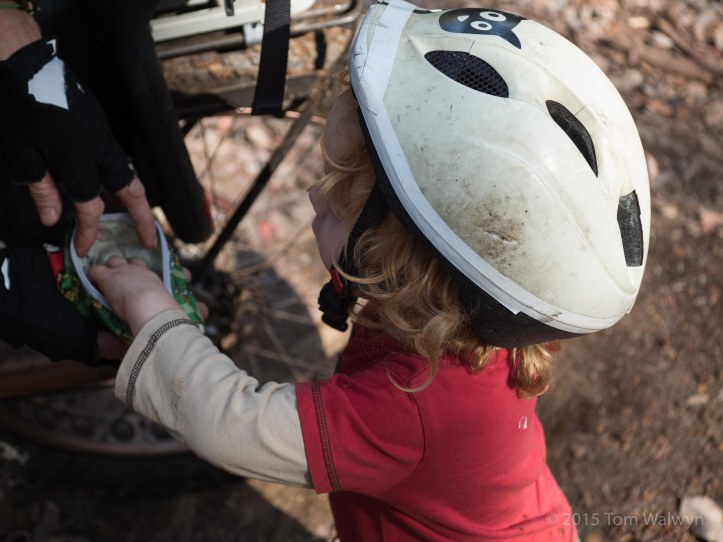 Keeping up the food supplies in little bags that Bryn had access to smoothed many frazzled moments